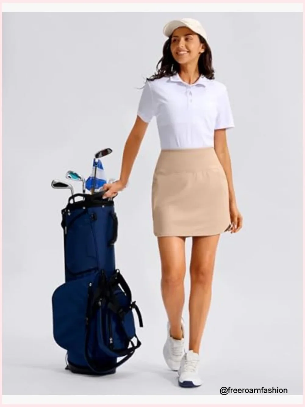 16-Inch High Waisted Skort with 4 Pockets Athletic Stretch Tennis Pickleball